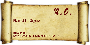 Mandl Oguz névjegykártya